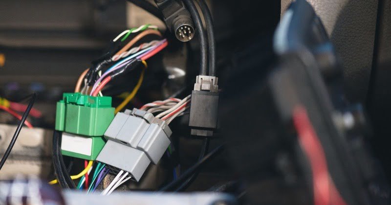 part of a car's wiring system