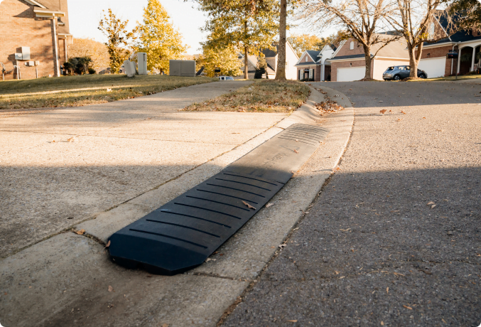 what is a driveway curb ramp
