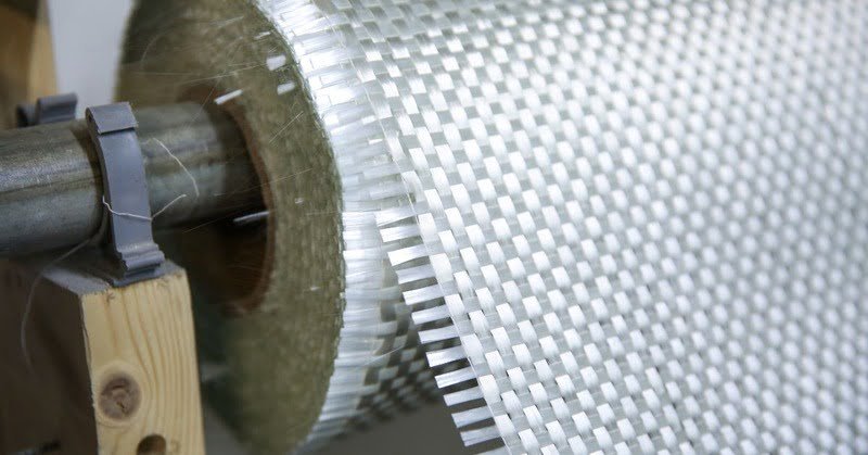 a roll of fiberglass material