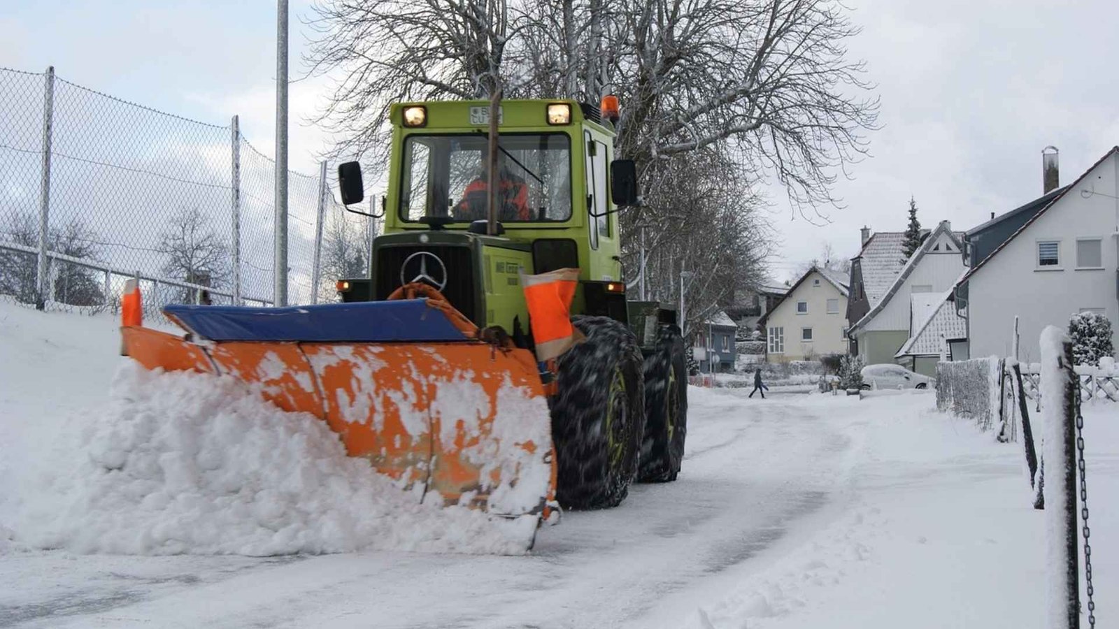 Adding Flags For Snow Plow Protection
