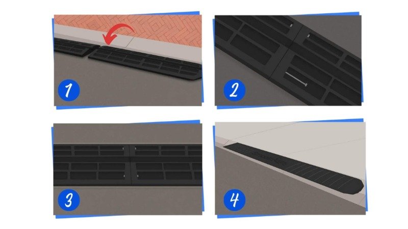 Bolting Smooth Curb Ramp Together