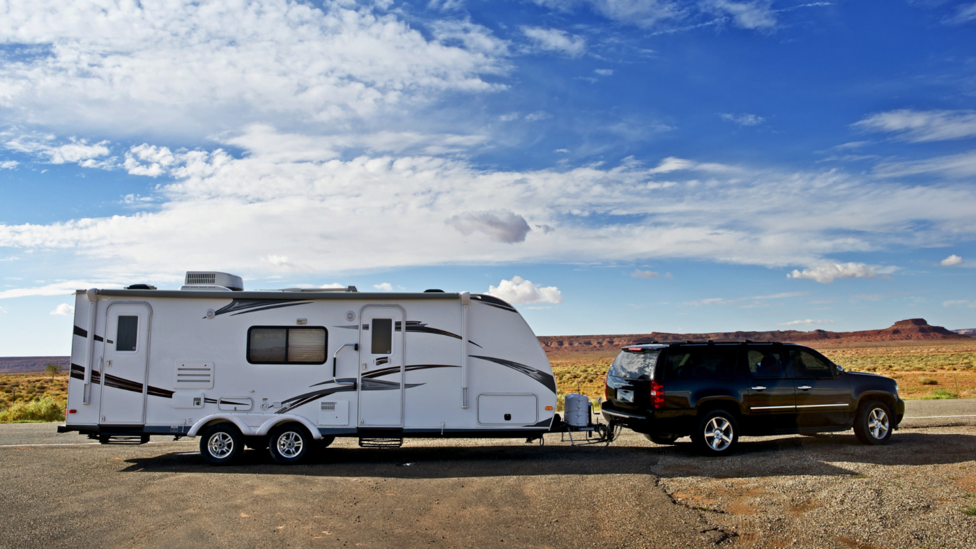 Toy hauler on journey - Ramp for Toy Hauler