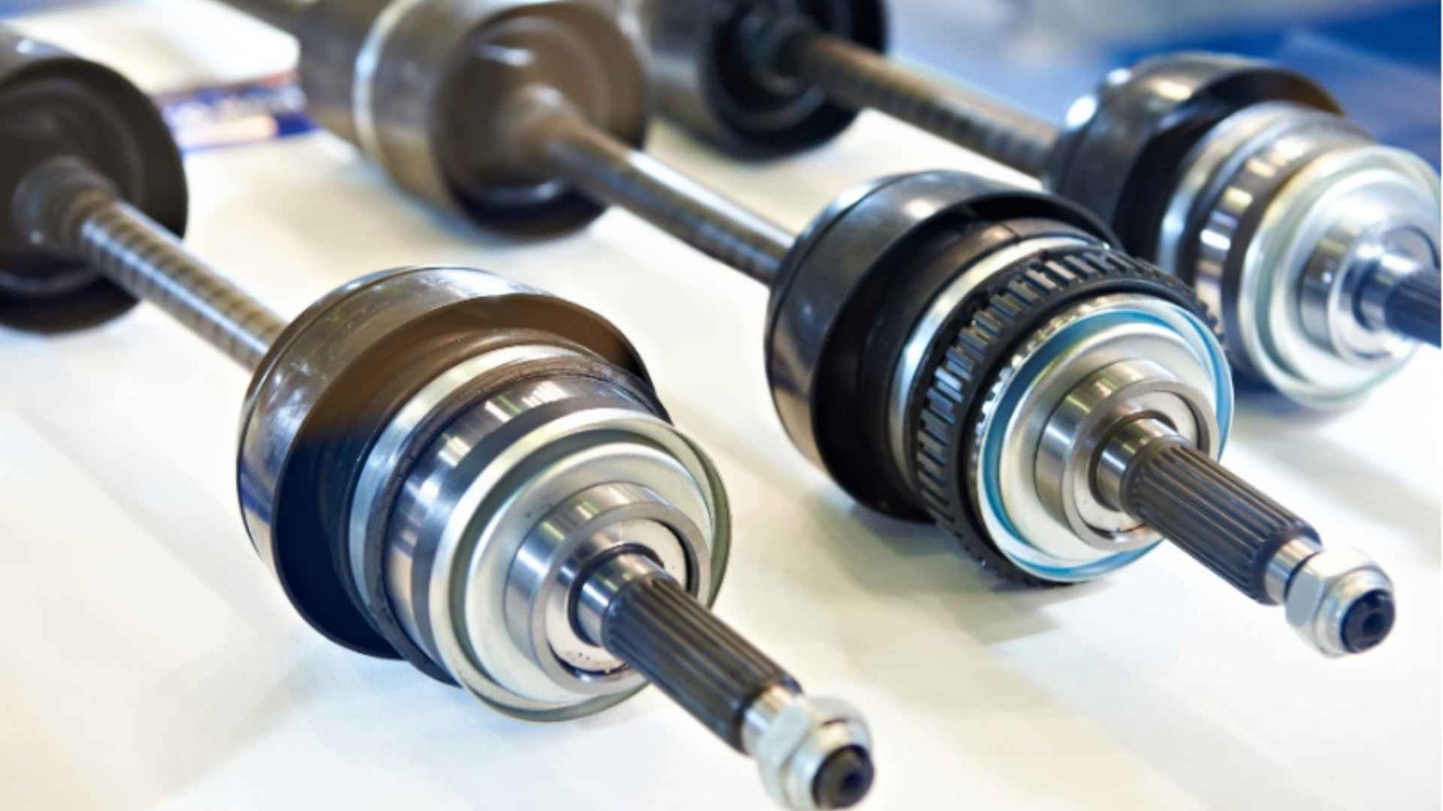 Driveshaft Axles In A Car Shop