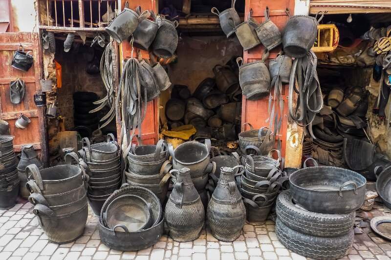 Recycled Tires At A Market
