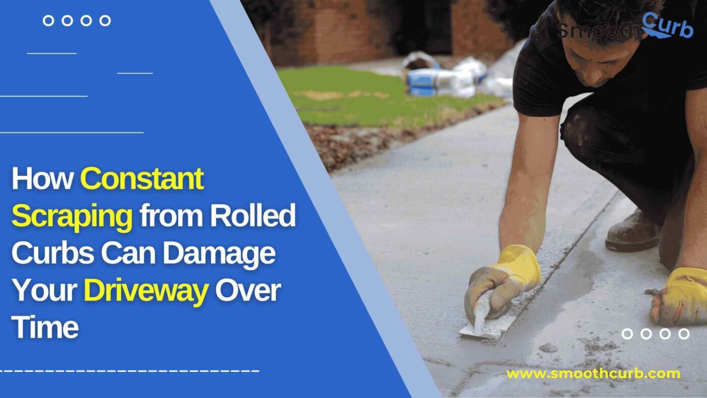 How Constant Scraping From Rolled Curbs Can Damage Your Driveway Over Time